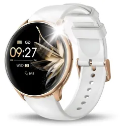 Smartwatch Zegarek Damski Angelo Y11 złoty AMOLED Ciśnienie Kroki Rozmowy Menu PL